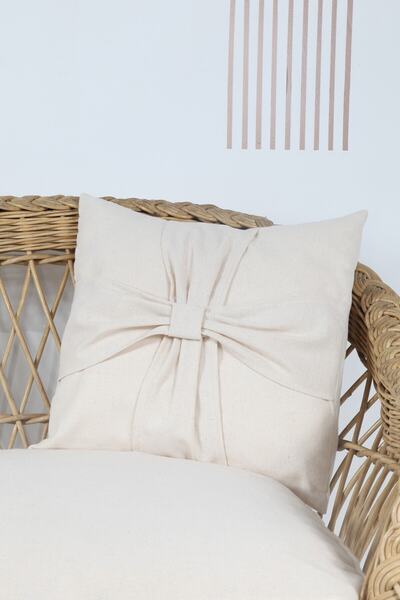 cotton maison Κάλυμμα μαξιλαριού Boho Throw Φιόγκος 45x45 εκ
