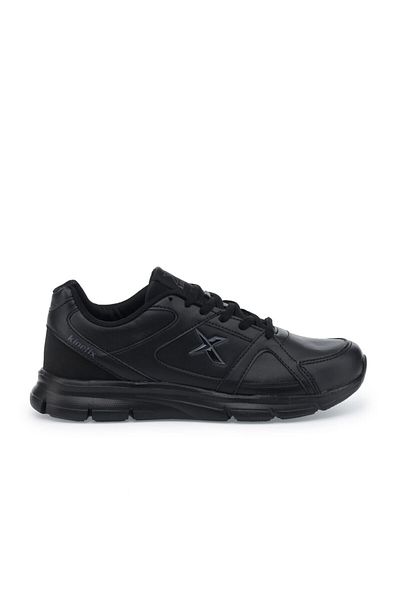 Kinetix Kalen Pu 1pr Black Boy's Running Shoes