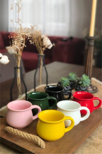 Sezka Life مجموعة من 6 أكواب ملونة