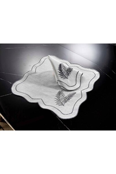 ZEBRACASA Zebra Cassa 2li Peçete Krem/Silver