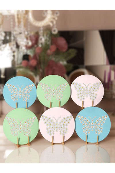 Realhomes 6 bucăți colorat podea Daisy Butterfly Special Designed Supply & Placemat