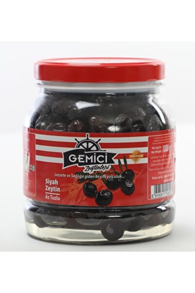 Gemici Zeytin Süper Süper Yağlı Sele Siyah Zeytin 1 Kg