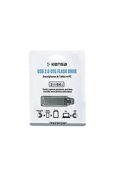 Kensa ذاكرة فلاش USB OTG بسعة 64 جيجابايت