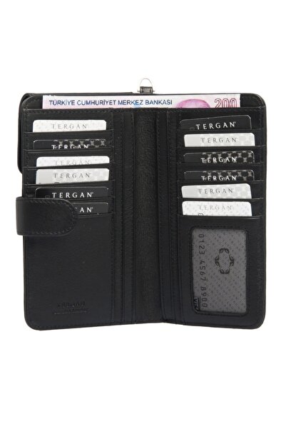 Tergan Hakiki Deri Siyah Unisex Portföy S1PC00001614