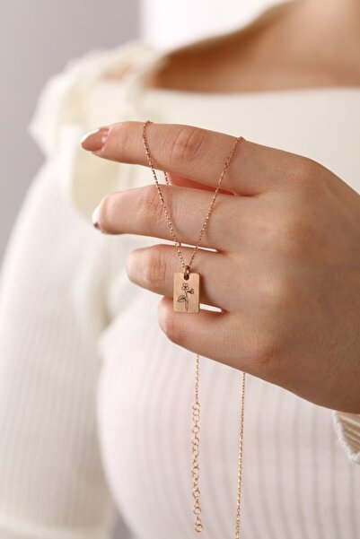 MySilvers Gümüş Şubat Ayı Menekşe Çiçeği Kolye