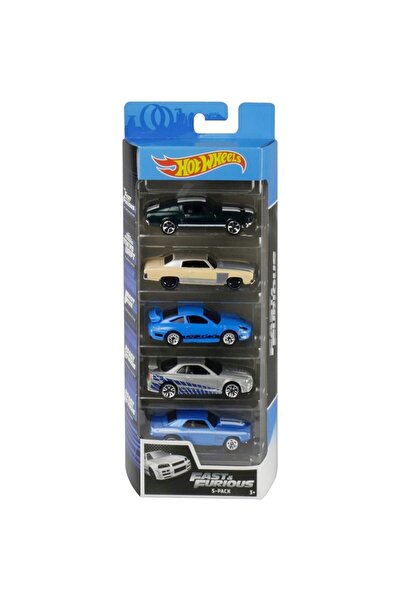 HOT WHEELS 5'li Araba Seti Fast & Furious Nissan Skyline Gt-r