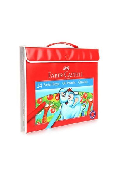 Faber Castell 24 قطعة مع حقيبة ألوان الباستيل من فابر كاستل