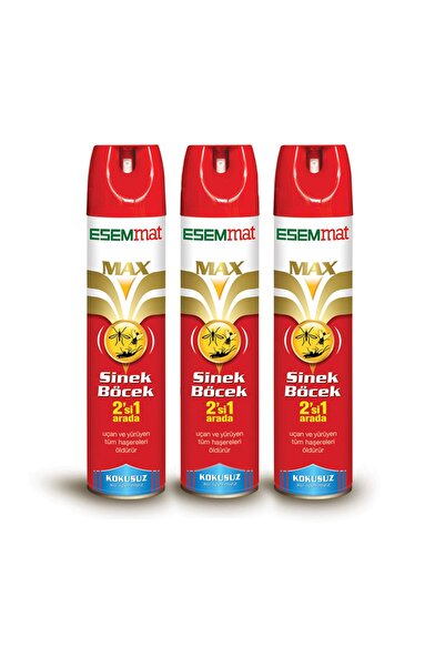 Esemmat Max Kokusuz Sinek Ve Böcek Spreyi 300 Ml X 3'lü Paket