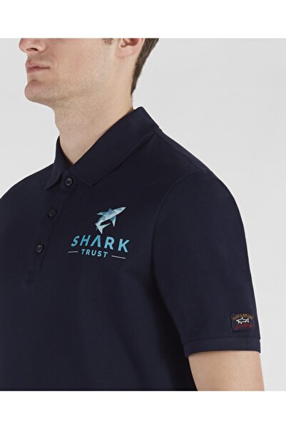 PAUL&SHARK Ανδρικό πλεκτό μπλουζάκι πόλο C.w. Βαμβάκι