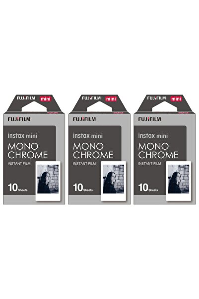 Fujifilm Instax Mini Monochrome Siyah-beyaz 10x3 Film Seti