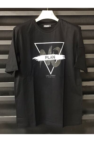 İnsane Minds Muška Oversize kroj Štampano široka majica