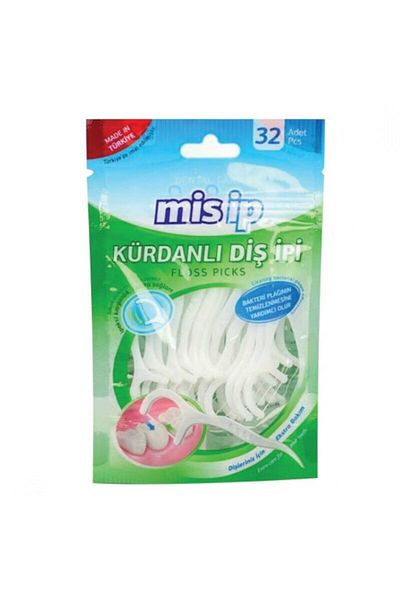 Mis İp Toothpick Dental Floss 32 Pack