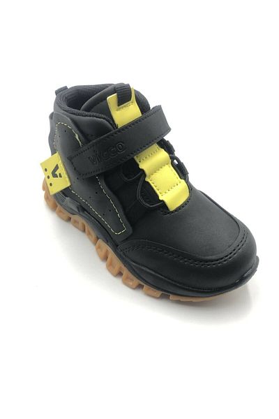 Vicco Omega Boy Μαύρες/κίτρινες Μπότες