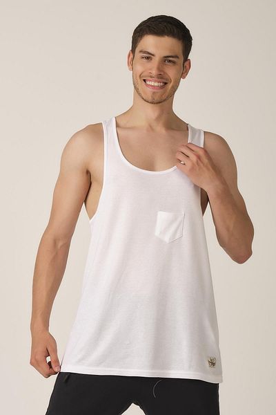 ALEXANDERGARDI Large Size Tank Top with Pocket Detail (e21-71700)