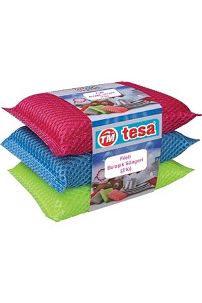 Tesa Set of 3 Mixed Color Dish Sponges