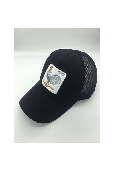 cappello Černá zvířecí postava kohout obrázek klobouk