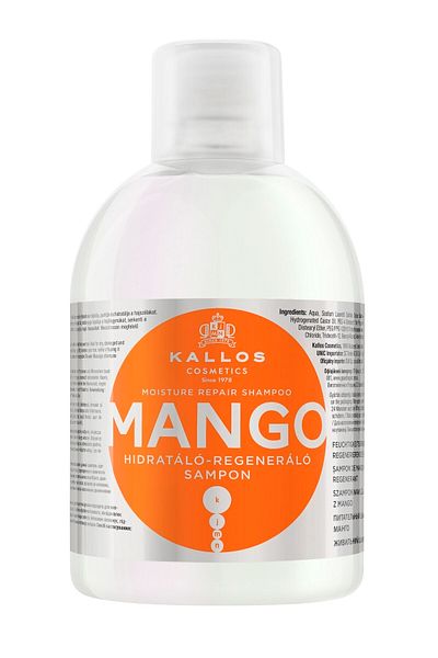 Kallos Cosmetics Mango Moisture Therapy and Regenerating Shampoo 1000 ml