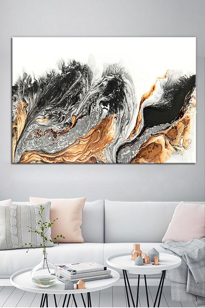 Morfil Sanat Atölyesi Χορός των χρωμάτων Αφηρημένη καλλιτεχνική ζωγραφική σε καμβά 8 διαφορετικών μεγεθών
