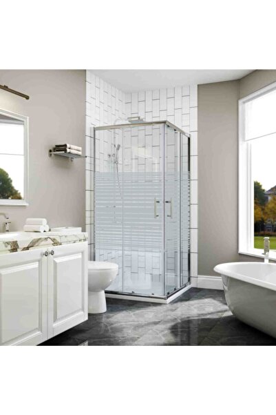 Blackline Kromaj Köşe 110x110 Bl12 5 Mm Temperli Şişe Cam H: 190