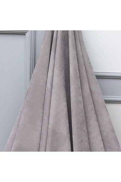 LEVENT ÖZEL Plain Dobby Woven Background Curtain Fabric 100x310 Tower