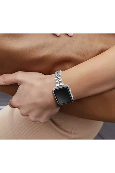 LIMD متوافق مع ساعة أبل 42/44/45 ملم بحلقة أساسية