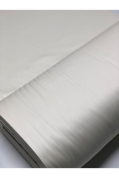 FAAL Cream Color King Size Cotton Satin Sheet And Pillow