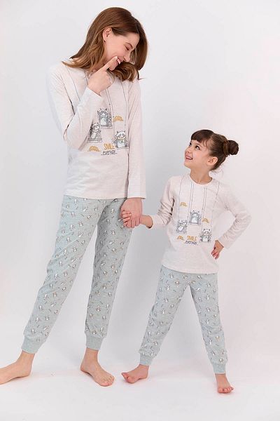 ROLY POLY Mother-daughter combination Kremmelange Pajama Set
