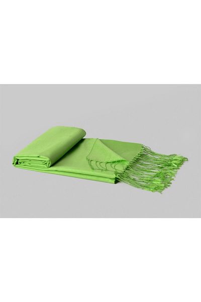 ARMANDA Double Sided Solid Color Silk Shawl 3011-Light Green