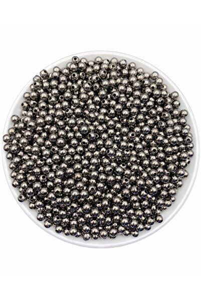 Hedef Bijuteri 5 مم مدخن - لون أنثراسيت CCB ذو مظهر معدني معدني خرز بلاستيكي،...