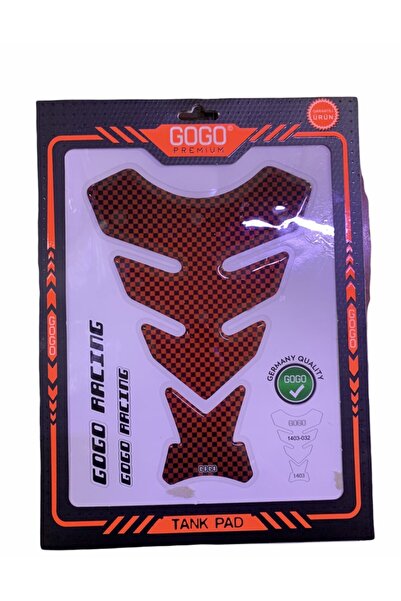 Gogo Motorsiklet Tank Pad 3d Kırmızı Carbon