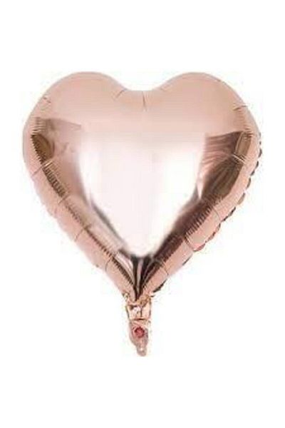 parti sürprizi Rose Gold Heart Foil Balloon