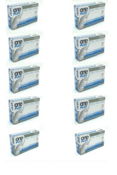 Oneplus قفازات ون بلس نيتريل زرقاء مقاس M 10 عبوة من 100 إمكتوبتان