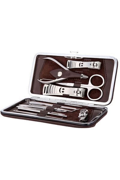 İndiriminVar 10 Piece Nail Care Manicure Pedicure Set - Nail Clipper with Bag