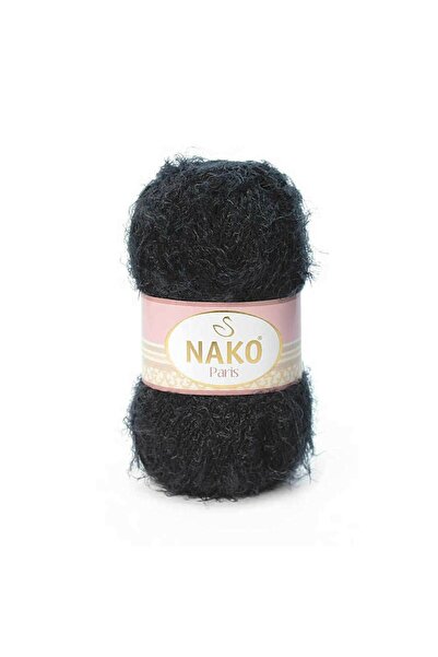 NAKO Париж 217 Чорна нитка для ручного в'язання