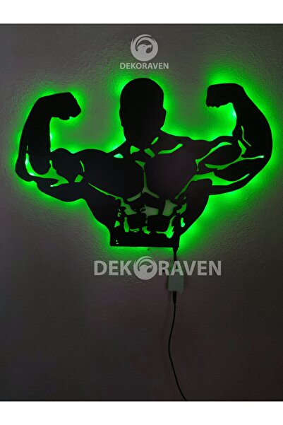 dekoraven Fitness-gym Led Işıklı Tablo