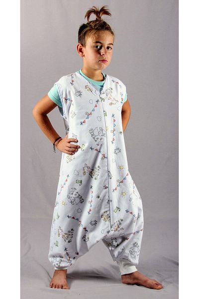 DİDABABY Winter Sleeveless (21-24 DEGREE ROOM TEMPERATURE) 100% Cotton Flannel Farm Patterned Sleeping Bag