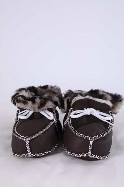 Babyhola Kız Erkek Bebek %100 Deri Patik Panduf Yenidoğan Ilk Adım Ayakkabı K...