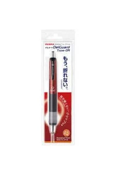 Zebra Delguard Type-gr 0.5mm Mechanical Pencil Red / P-ma93-r