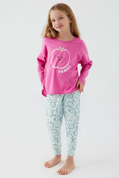ROLY POLY 3063 Pink Cotton Girl's Pajama Set