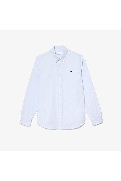 Lacoste Синя мъжка риза с дълъг ръкав Ch1843-00-Hbp