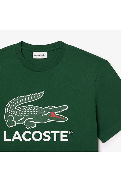 Lacoste Zelené pánské tričko