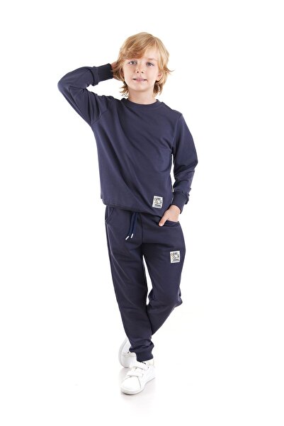 AHENGİM Unisex Cotton Sweatshirt and Sweatpants Set - Back to School Trend, Set of 2 Ak2528