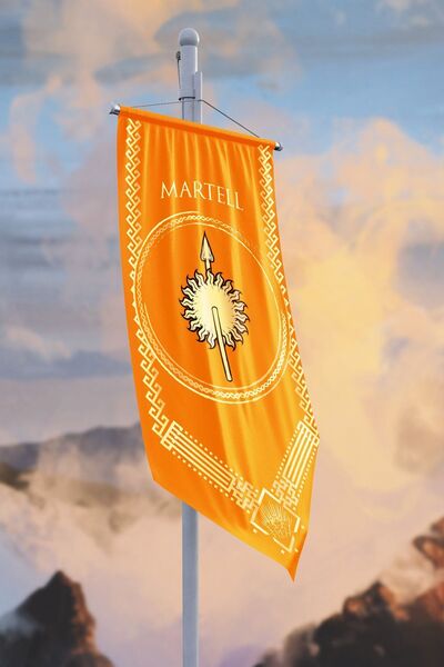 Vagonik Game Of Thrones Martell Hanedanlığı Flama Bayrak
