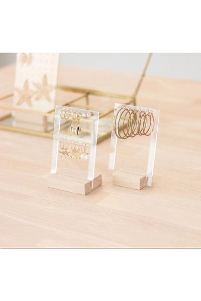 Madam curie 2-Piece Earring Stand - Comfortable and Stylish Design