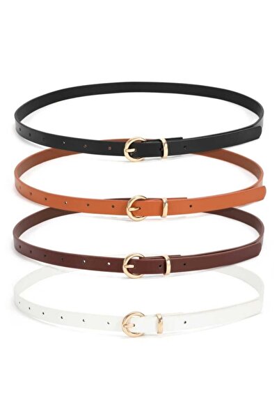 modaes butik 4lü set ince Gold Tokalı Kemer