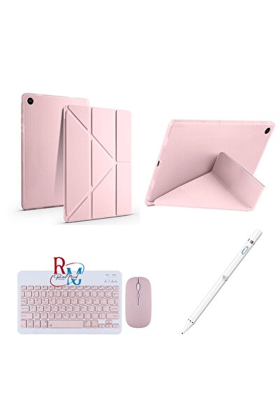 redmud teknoloji Samsung Galaxy Tab A9 Plus X210 11'' Uyumlu Standlı Kılıf Dokunmatik Kalem ve Klavye Mouse 3'lü Set