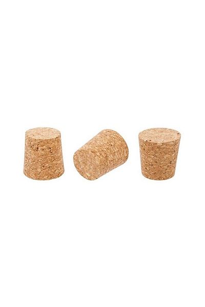 Şişecim Conical Cork Stopper 16X18X11 mm Small Bottle Stopper (50 Pcs)