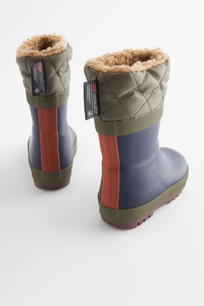 Next Baby Θερμικές αδιάβροχες μπότες / μπότες Navy Blue Khaki