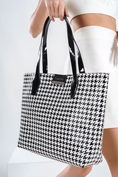 Capone Outfitters Bristol Houndstooth Patterned Women's Shoulder Bag