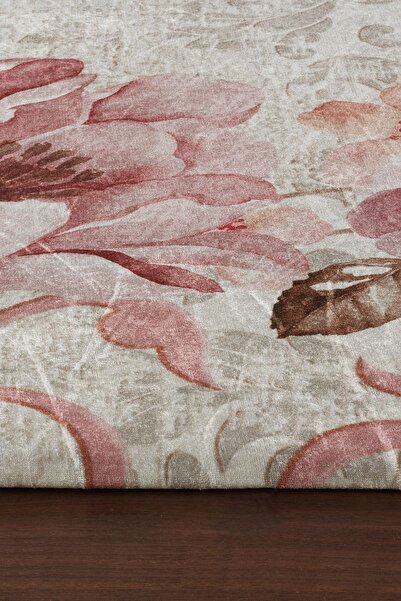 RENKLİBUTİK 12 M2 Non-Slip Washable Carpet Cover - Modern Patterns, Velvet Texture, Elastic and Sponge